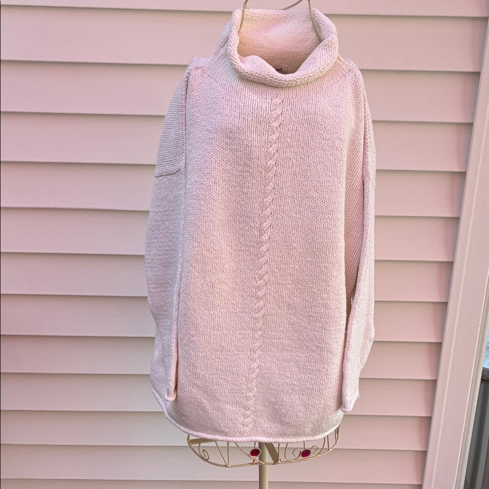 Margaret O’Leary Women's white cotton Turtleneck Sweaters in